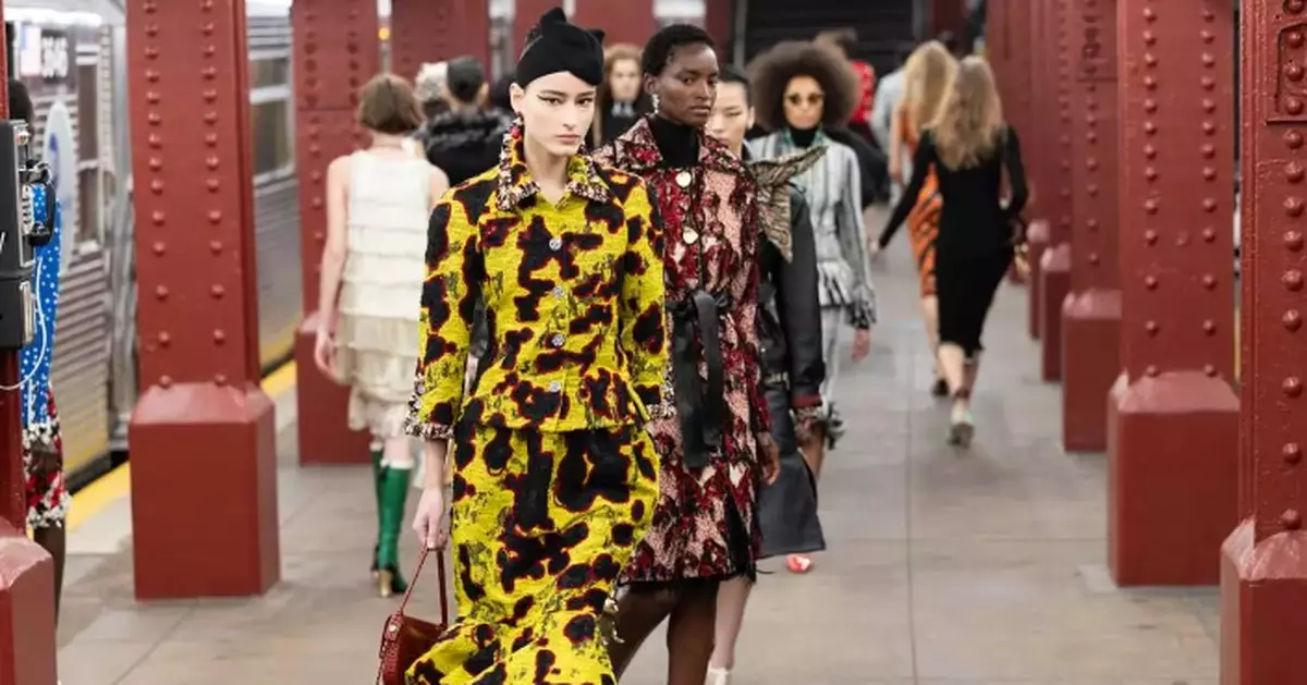 Chanel's new showman stages an ode to NYC with star-packed runway show on a real subway platform