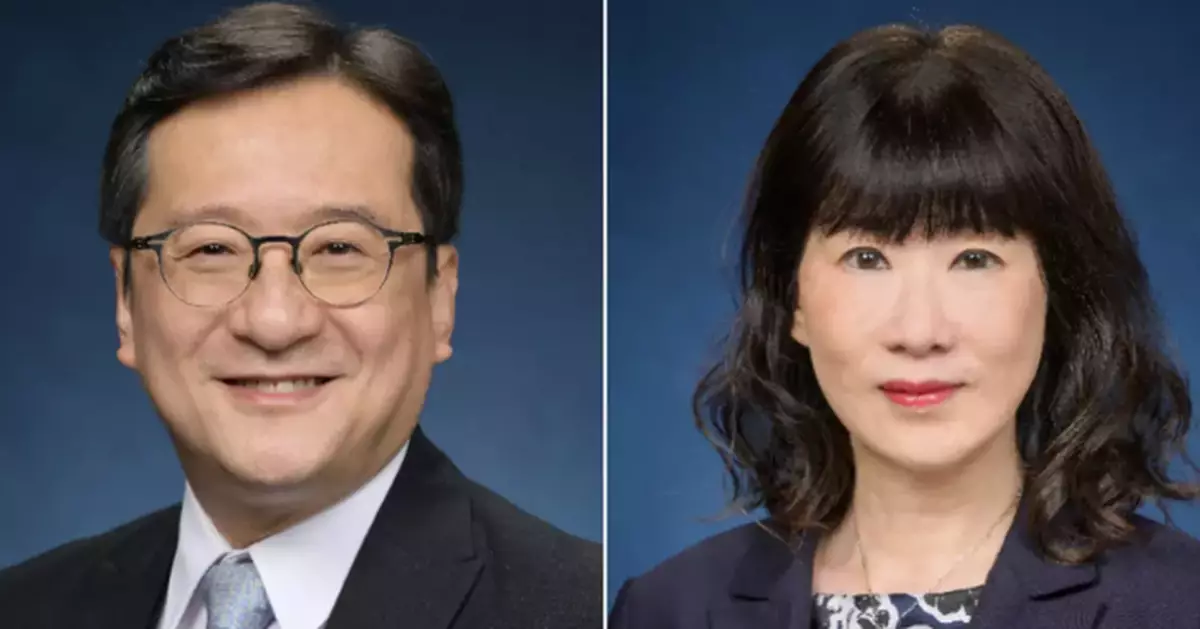 New Government Appointments: Chan Chak-ming as Legal Aid Director, Irina Fan as Government Economist Starting 2026
