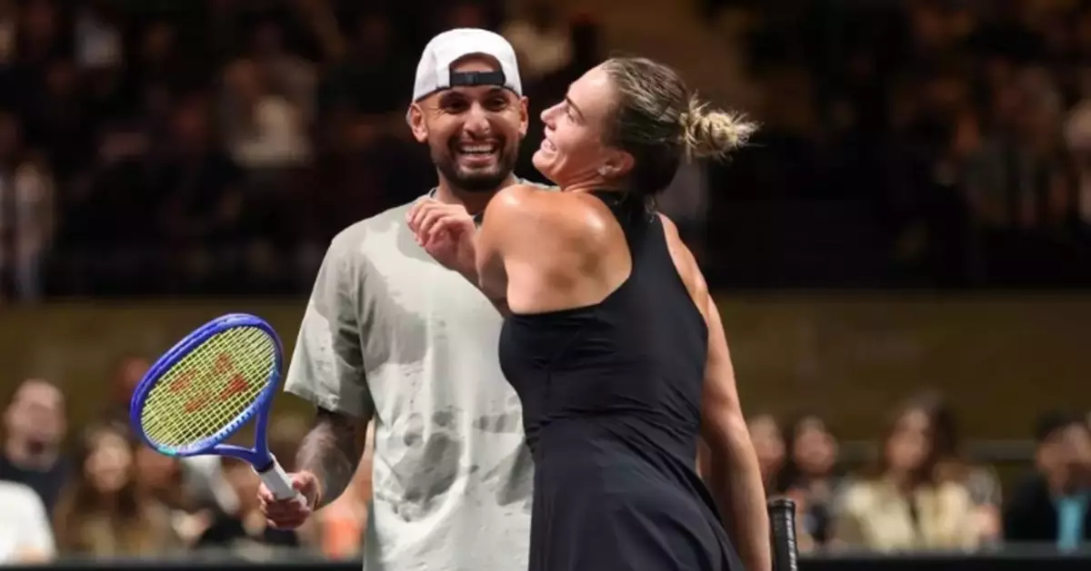 Kyrgios beats Sabalenka in latest 'Battle of the Sexes' in tennis