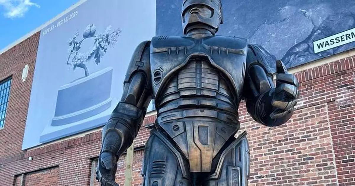 Detroit's own crime-fighter RoboCop finally stands guard in Motor City