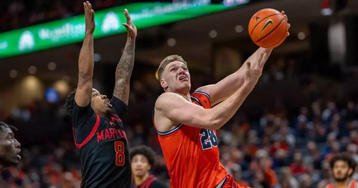 Dallin Hall, Jacari White lead No. 23 Virginia to 80-72 win over former ACC rival Maryland