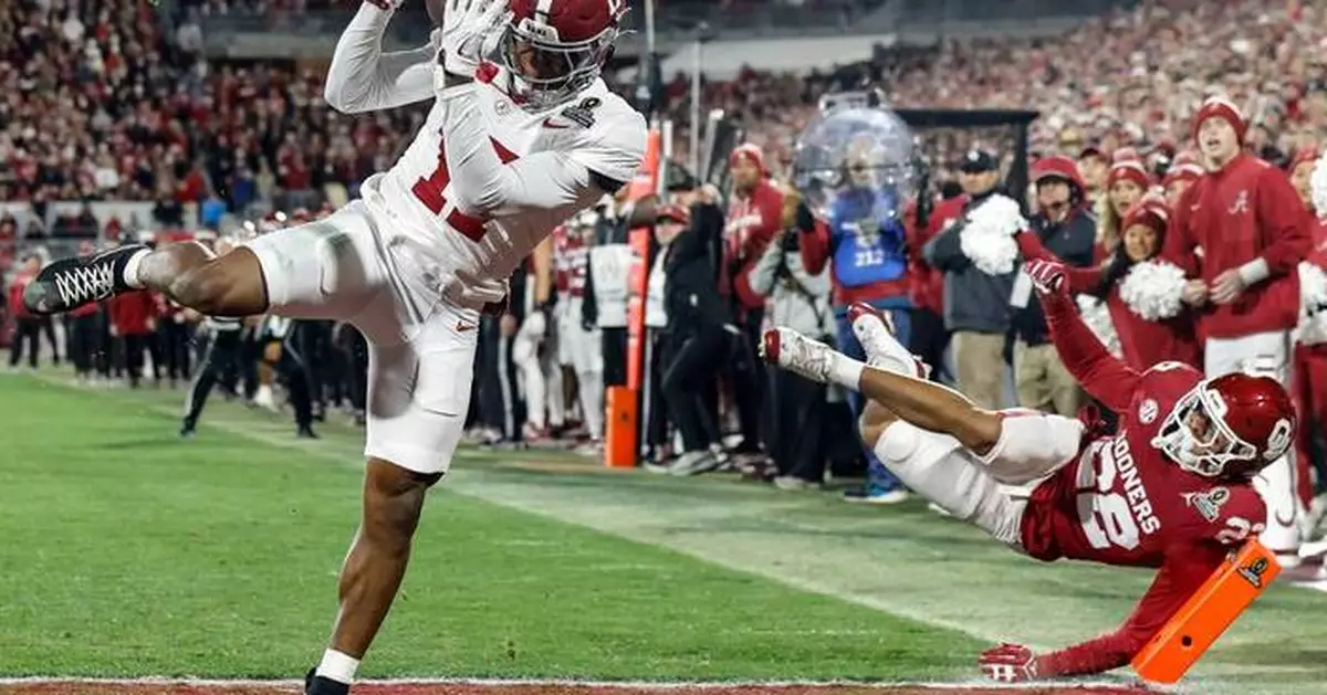 Alabama rallies from 17-point deficit to beat Oklahoma 34-24 in College Football Playoff
