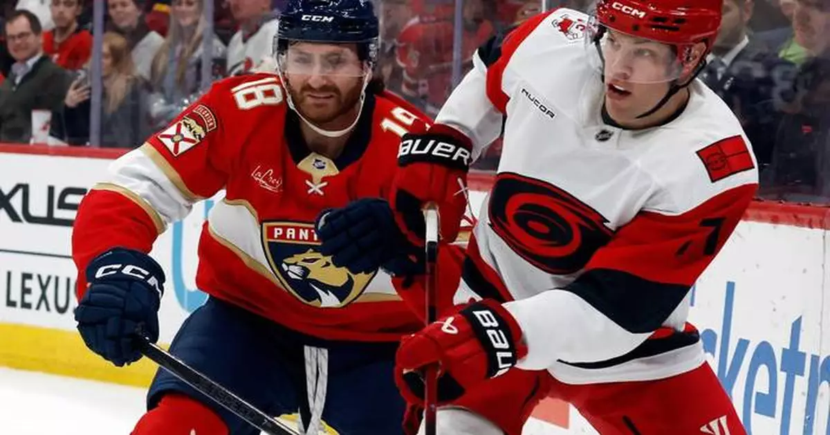 Kunin and Lundell score during Panthers' 5-goal 3rd period in 5-2 win over Hurricanes