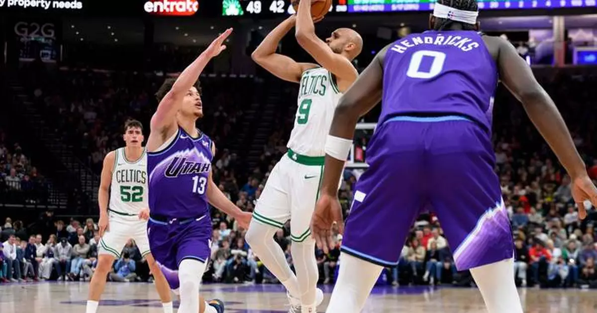 Derrick White has 27 points and 7 blocks to lead Celtics past Jazz 129-119