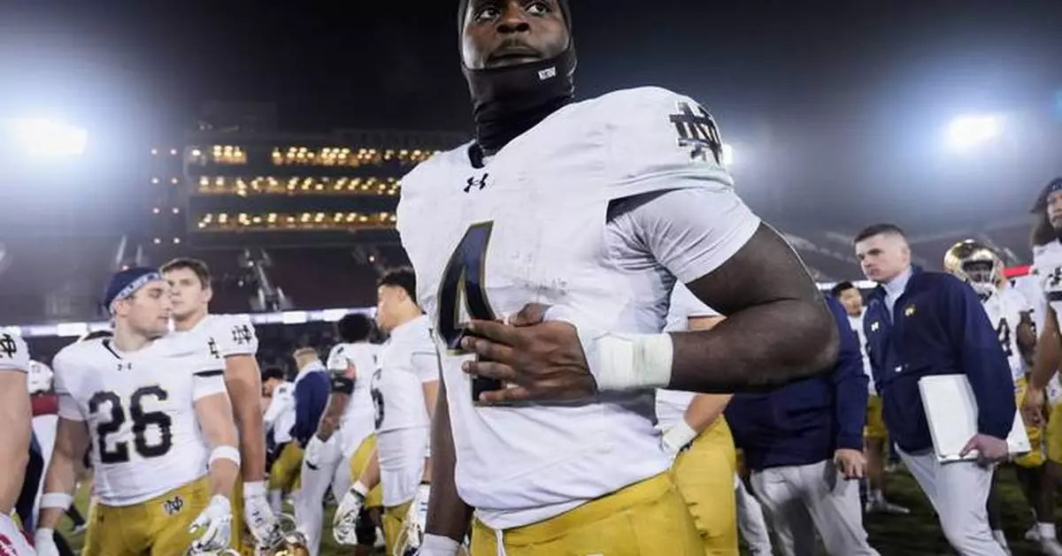 Notre Dame running back Jeremiyah Love announces he's entering NFL draft