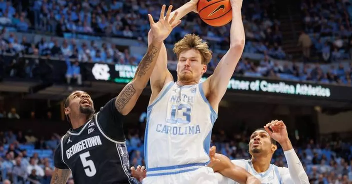 Wilson, Veesar push No. 16 North Carolina past Georgetown, 81-61
