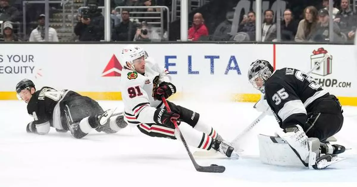 Connor Bedard scores for 3rd straight game, Blackhawks hold off Kings 2-1