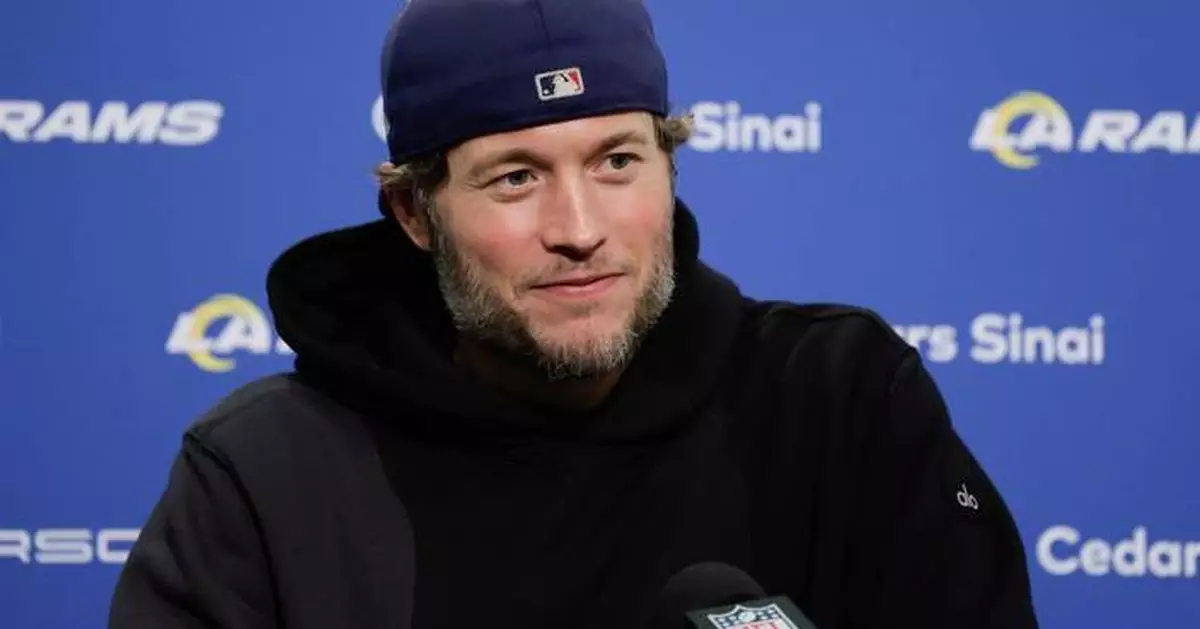 Rams Pro Bowler Stafford heads into Monday night game against the Falcons as the top passer in NFL