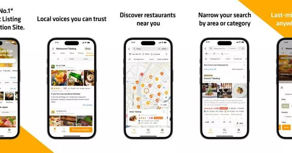 Tabelog, Japan's Largest (*1) Restaurant Search and Reservation Service, Launches Multilingual App for International Visitors