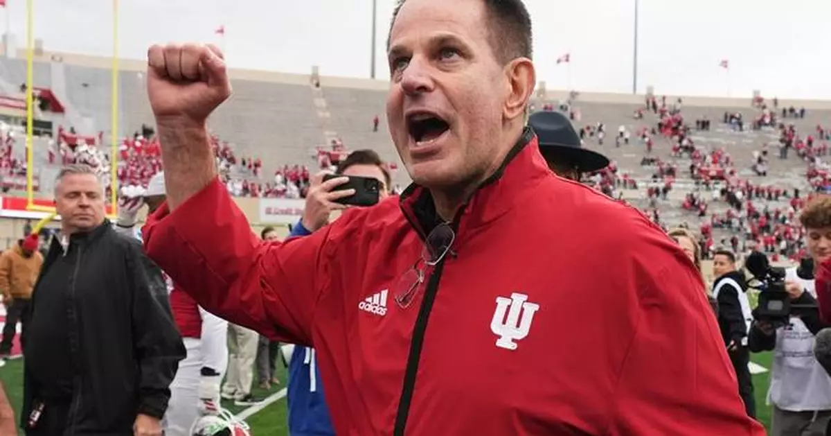 Indiana's Curt Cignetti becomes the first back-to-back winner of AP coach of the year