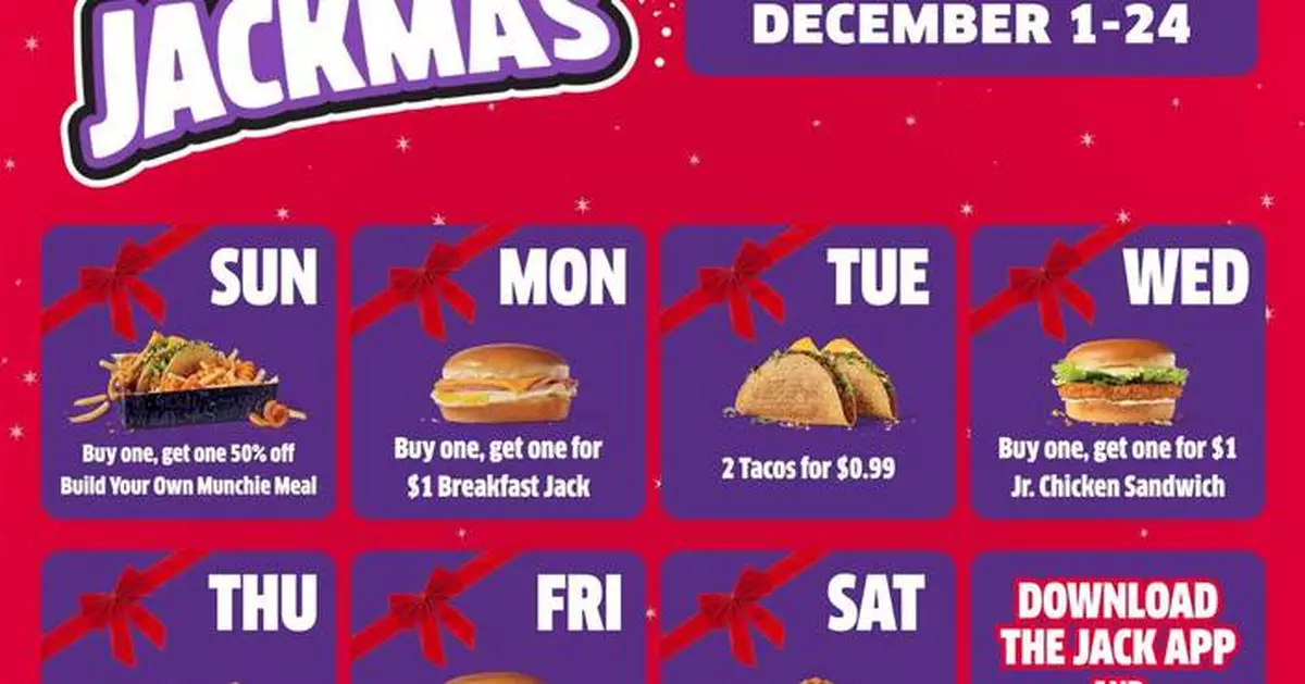 Merry Munchies! 24 Days of Jackmas Is Back at Jack in the Box