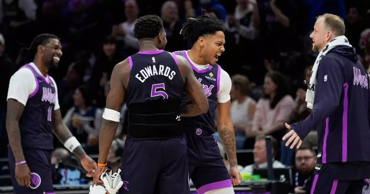 Edwards scores 24 as Wolves outlast Bucks 103-100 for their 9th win in 11 games