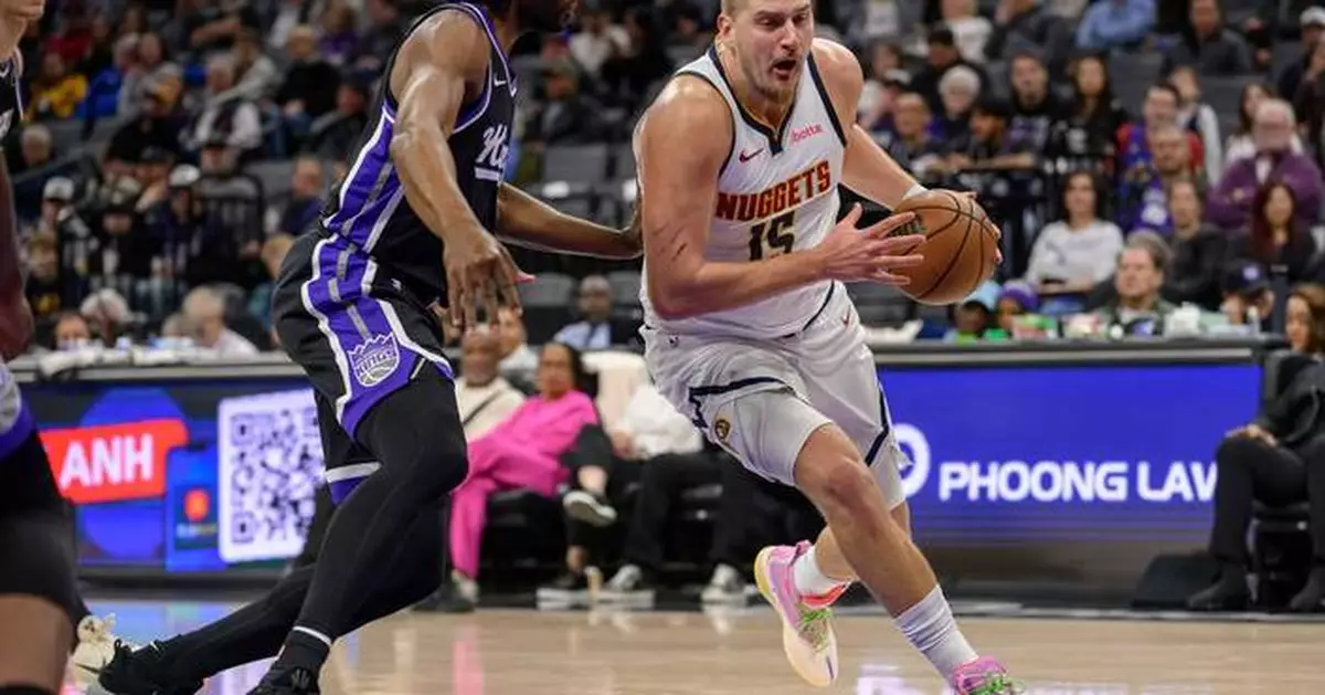 Jokic has 36 points and 12 boards as Nuggets rout Kings 136-105 for 11th straight road win