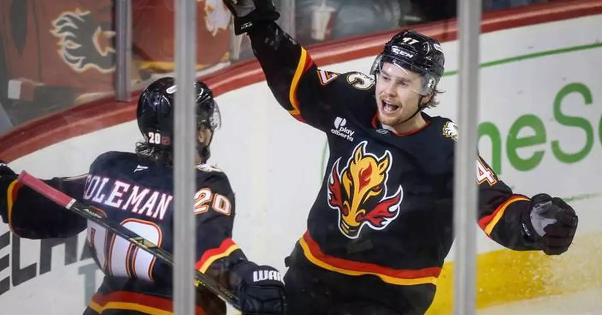 Dustin Wolf makes 26 saves, Flames slow surging Wild with 4-1 victory
