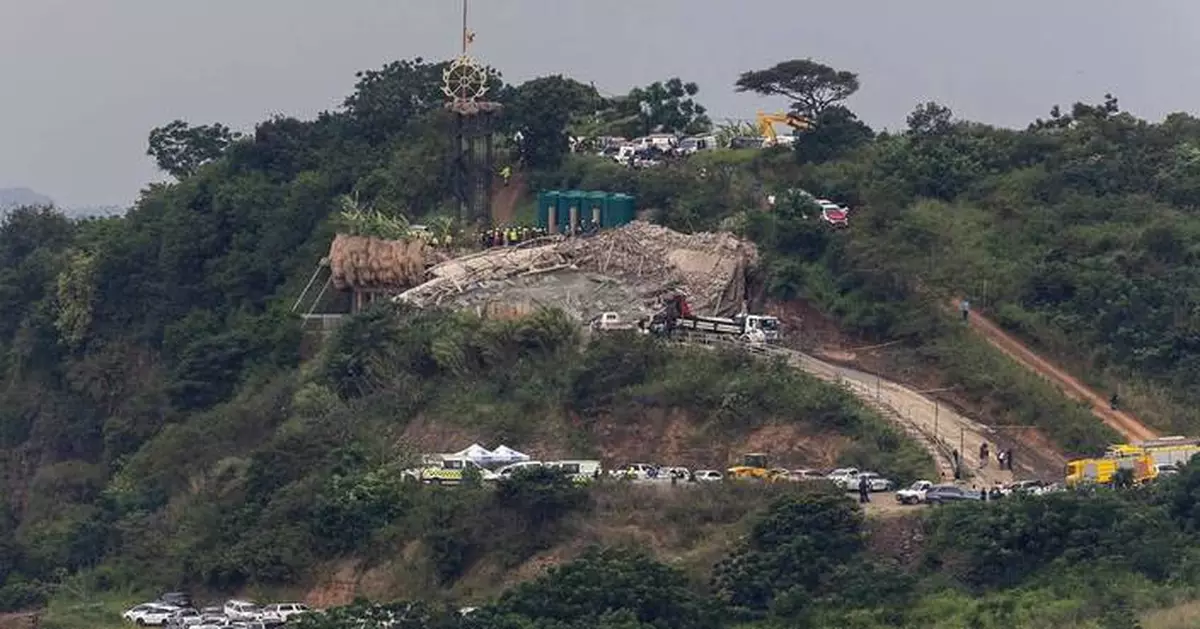 Building under construction collapses on temple in South Africa, leaving 1 dead