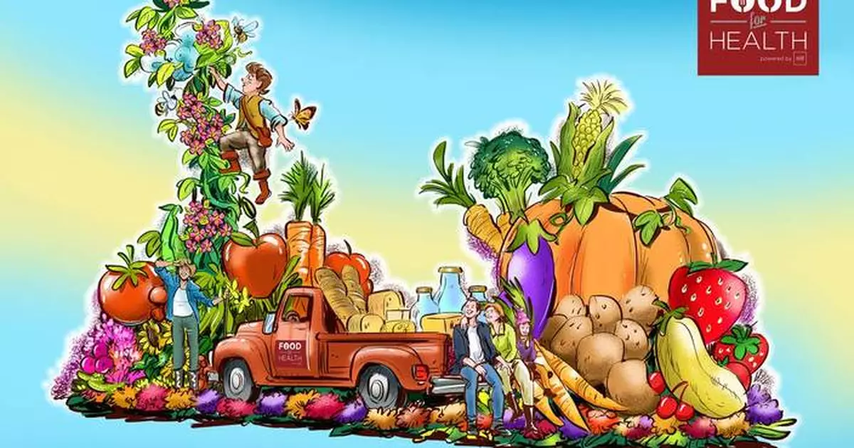 AHF Rose Parade® Float Honors ‘Food for Health’ Wildfire and Hunger Relief Efforts