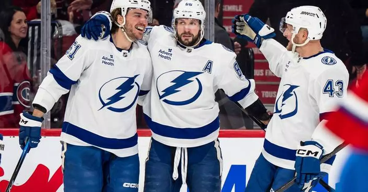 Lightning snap losing streak with dominant 6-1 win over Canadiens