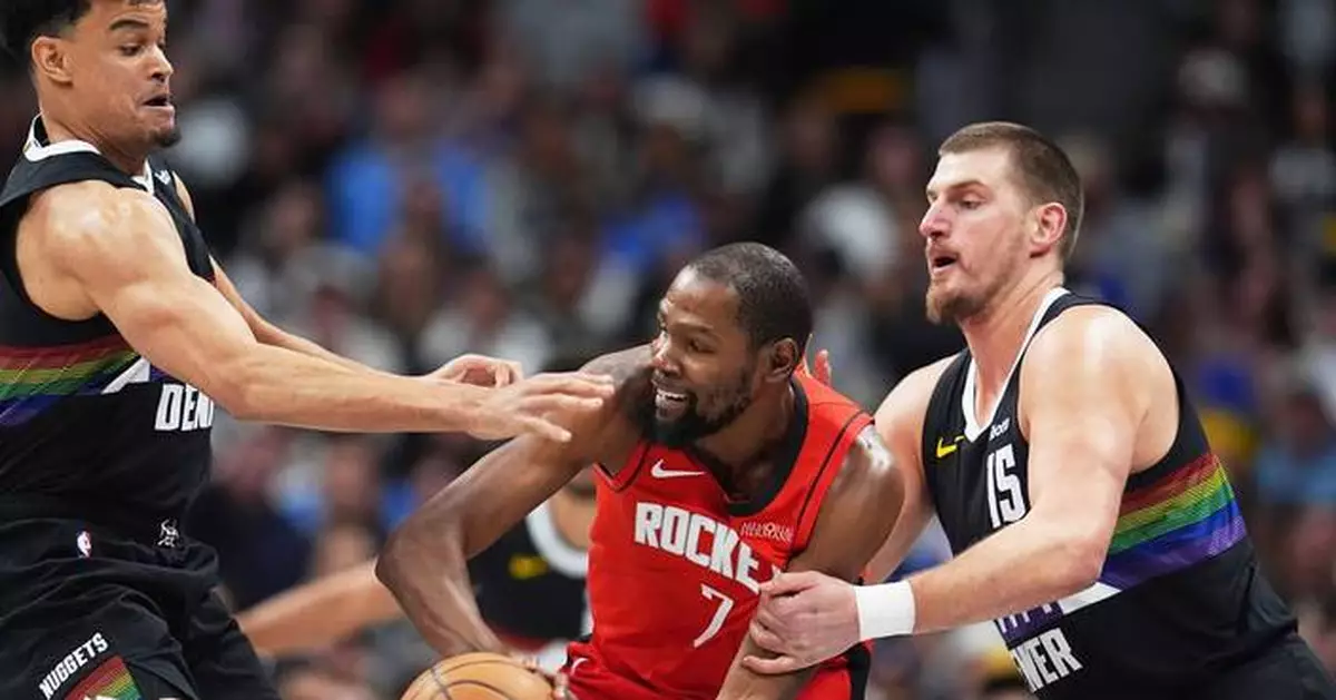 Durant scores 31, Sheppard's 11-point flurry helps Rockets end Nuggets' 6-game win streak, 115-101