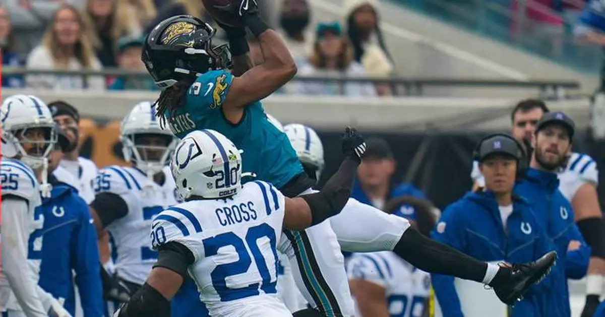 Receiver Jakobi Meyers and the Jaguars agree to a 3-year, $60M extension, AP source says