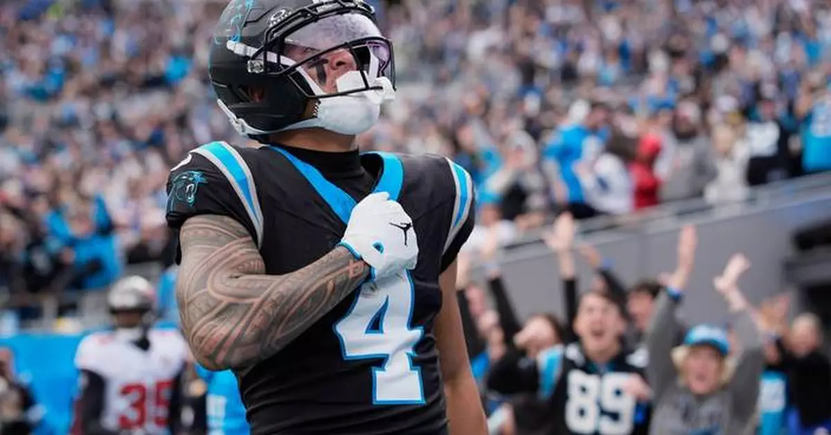 Bryce Young throws 2 TDs, Panthers finally beat Bucs 23-20 to take over first place in NFC South