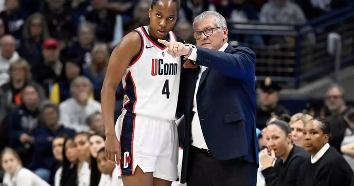 UConn's 23 steals lead top-ranked Huskies past DePaul on a day when Sue Bird's number is retired