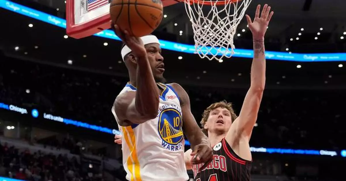 Podziemski scores 21, Warriors beat Bulls 123-91 for Chicago's 7th straight loss
