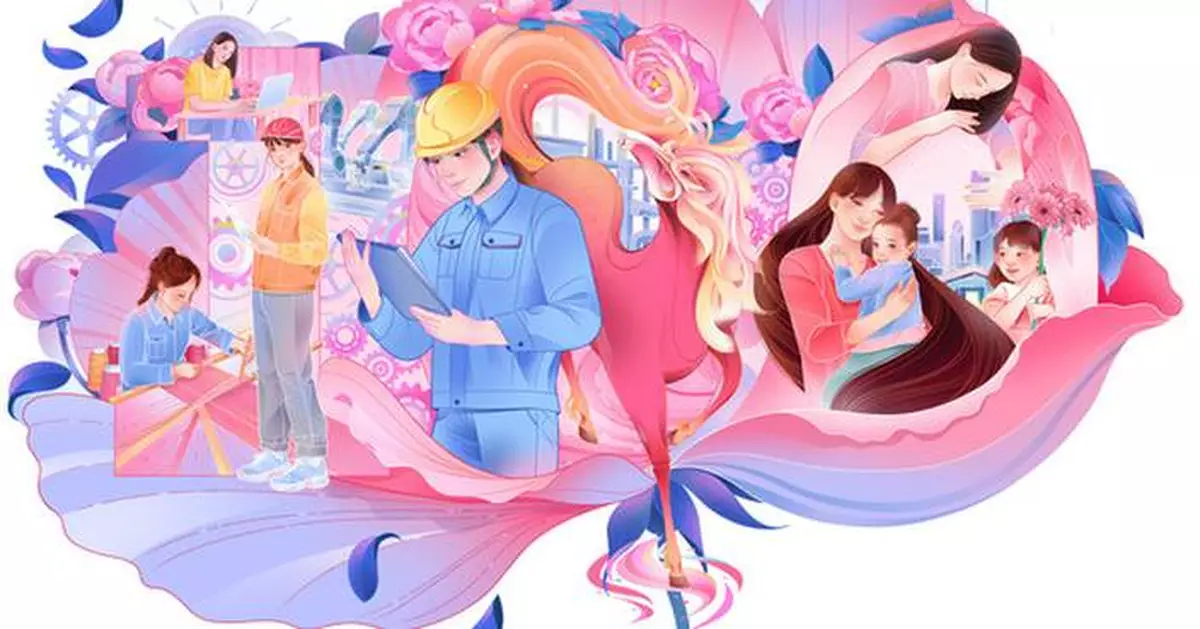 Female model workers sharing expertise with enterprises