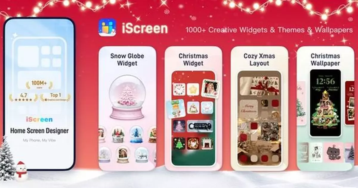 iScreen Widget Adds Customizable Snow Globe Widget in Christmas-Themed Update for iOS 26 and Android