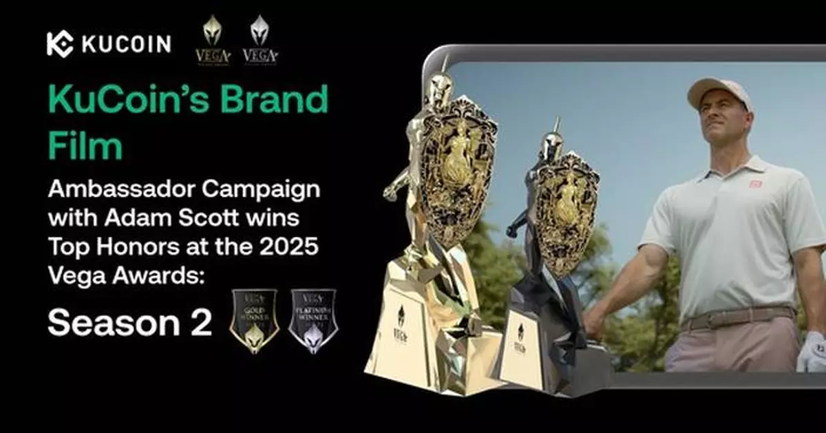 KuCoin and Casual Films Celebrate Top Honors for KuCoin Brand Film Featuring Adam Scott at the 2025 Vega Awards: Season 2
