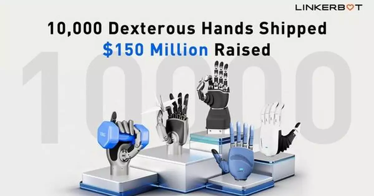 10,000 Dexterous Hands Shipped, $150 Million Raised: Linkerbot Leads the Market