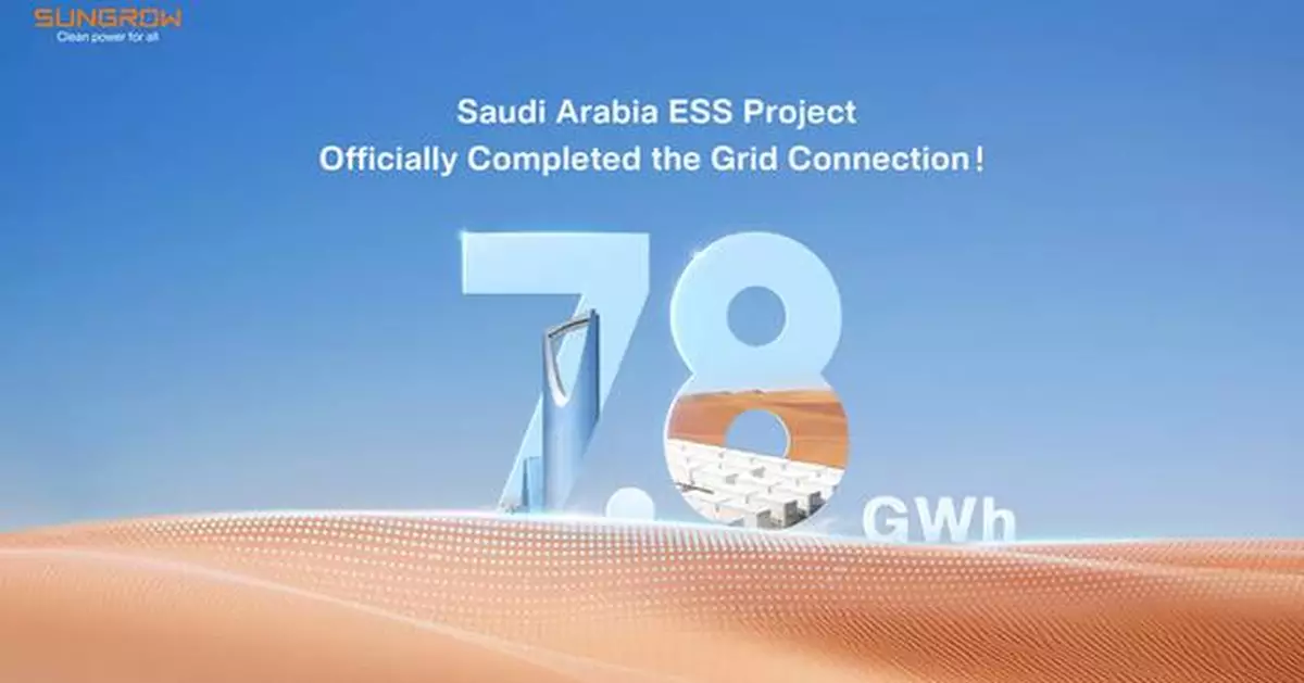 7.8 GWh Saudi Arabia ESS Project Officially Connected to the Grid