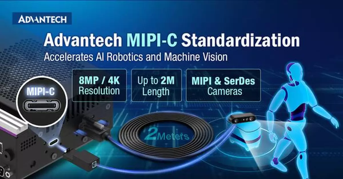 Advantech Accelerates AI Robotics and Machine Vision Deployment and Ecosystems with MIPI-C Standardization