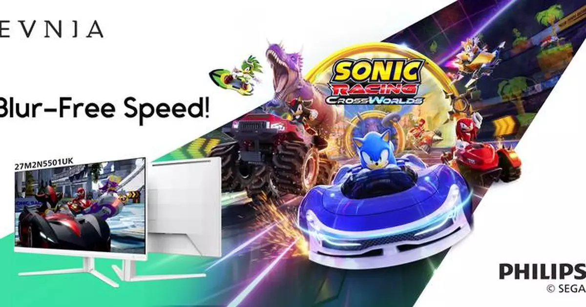 Philips Evnia Joins Forces with Sonic Racing: CrossWorlds to Bring Gamers the Perfect Fusion of Speed and Visual Brilliance