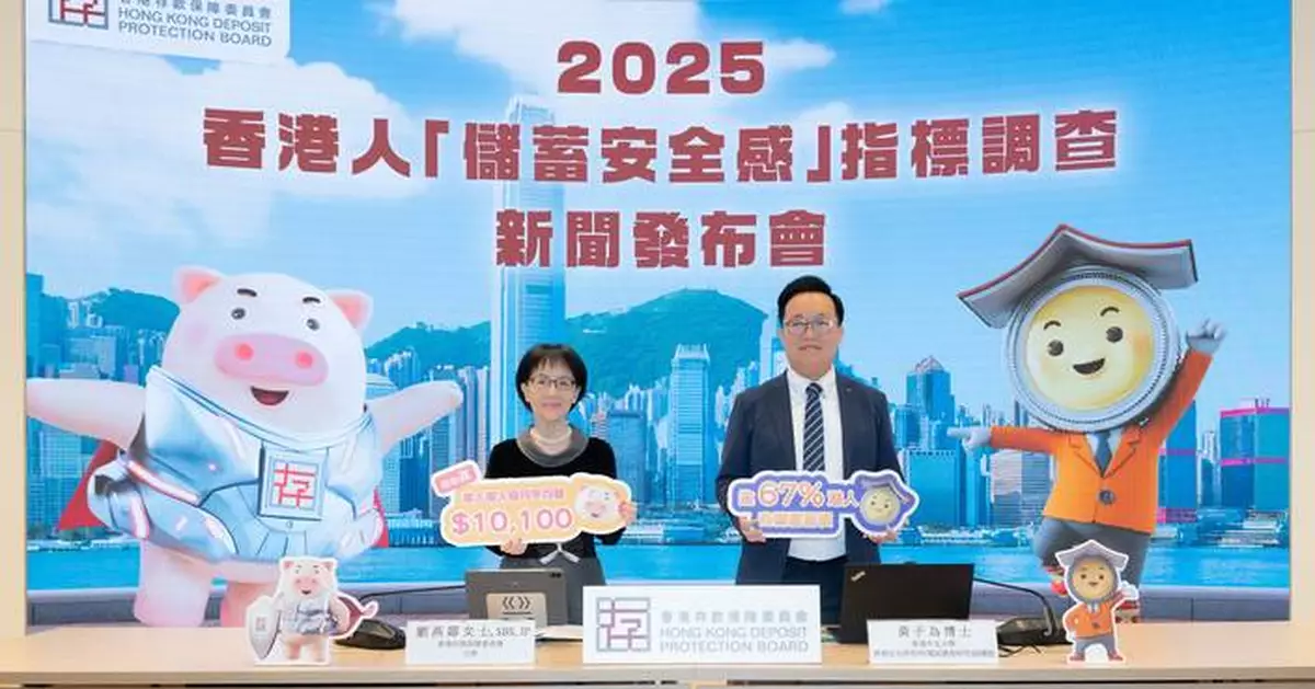 HKDPB announces key findings of  "Hongkongers’ Sense of Security in Savings" Survey  for eighth consecutive year