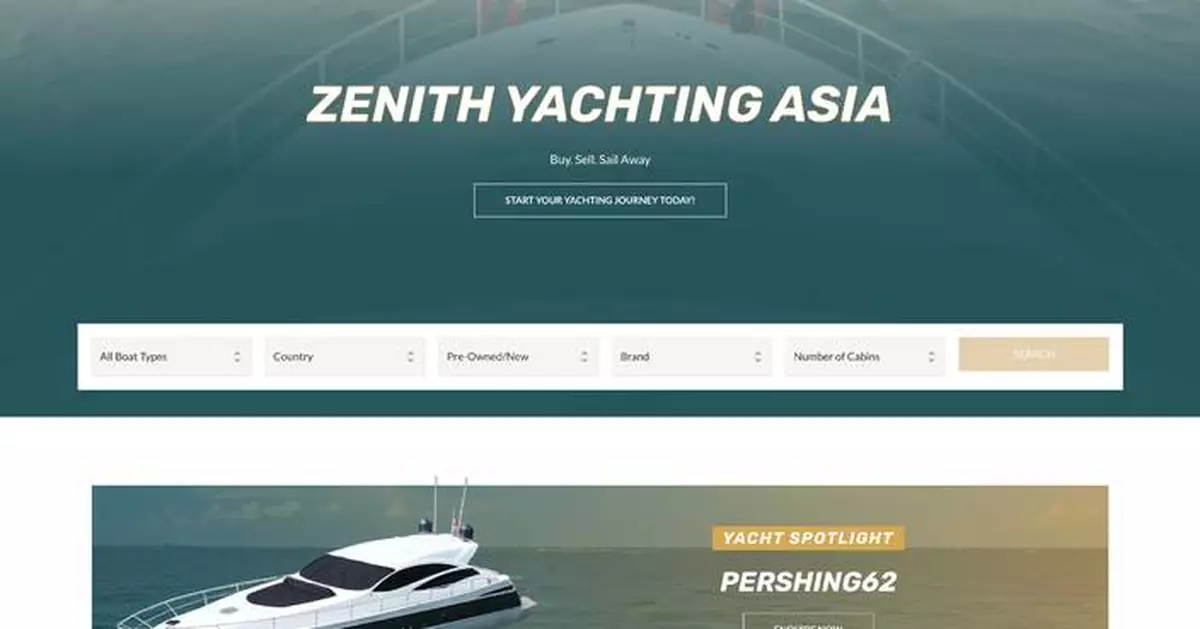 Zenith Yacht Charters Expands Into Yacht Brokerage With New Platform Zenith Yachting Asia