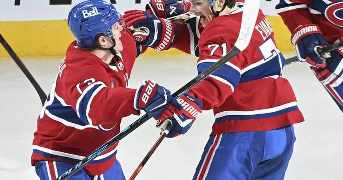 Jake Evans scores in overtime to lift Canadiens past Golden Knights 3-2