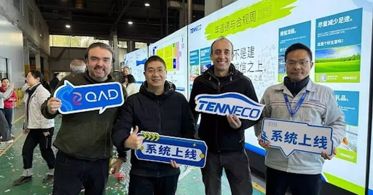 Tenneco Goes Live on QAD Adaptive, Accelerating Manufacturing Operations Modernization Across Global Operations
