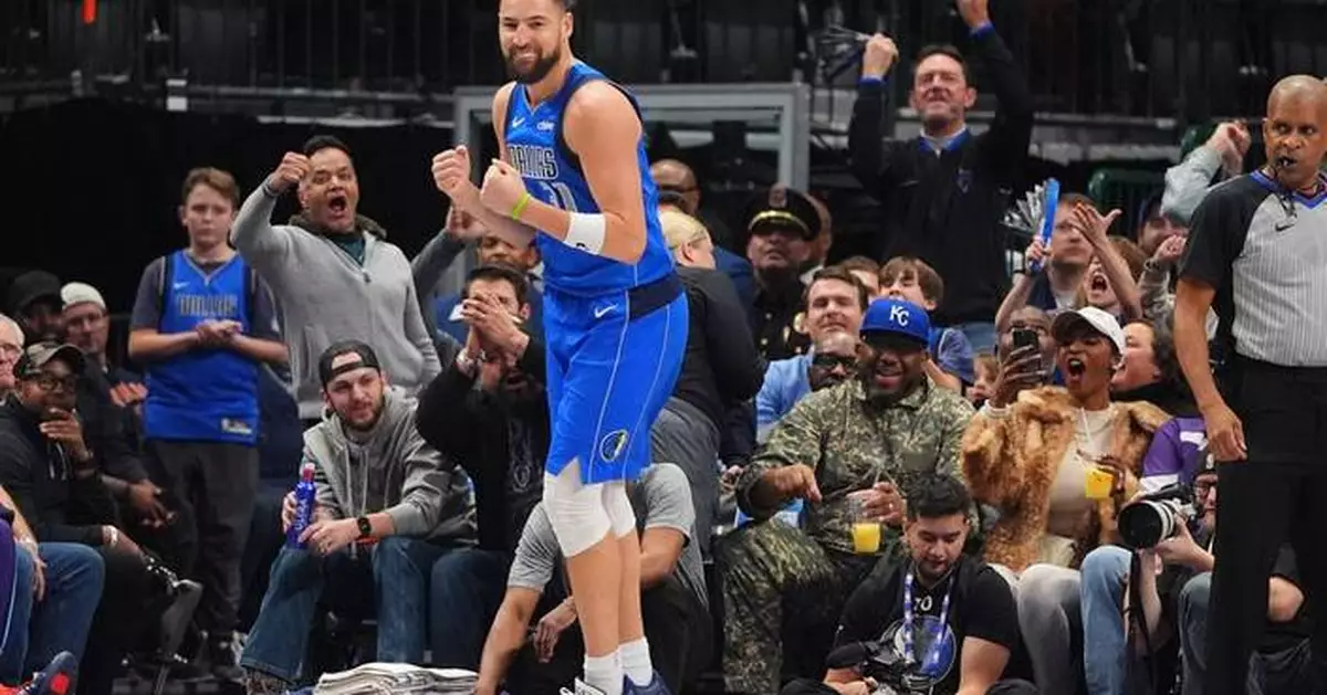 Thompson scores 26 points, moves up 3-point list, as Flagg-less Mavericks cruise past Jazz, 144-122
