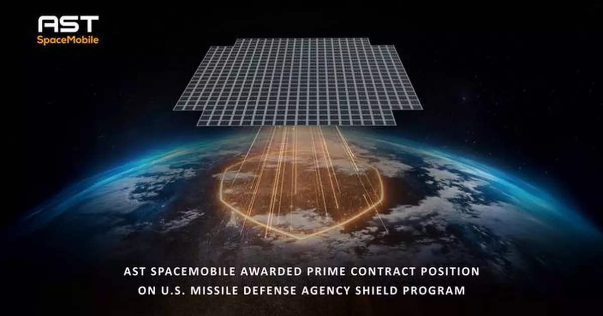 AST SpaceMobile Awarded Prime Contract Position on U.S. Missile Defense Agency SHIELD Program