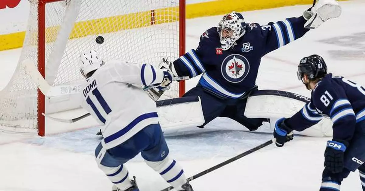 Max Domi scores in overtime to cap Maple Leafs' rally in 4-3 win over Jets