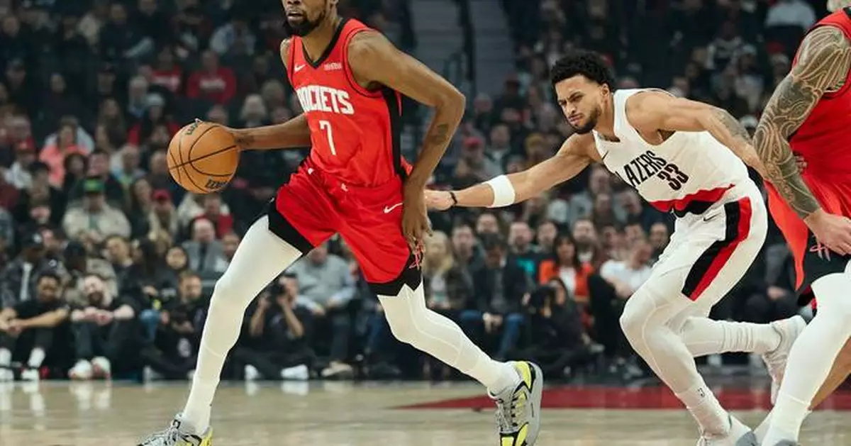 Avdija has 41 points, Trail Blazers hold on to beat Rockets 103-102