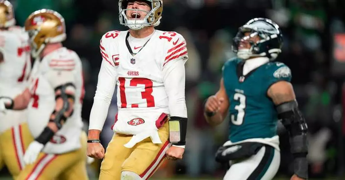 Purdy, 49ers eliminate defending Super Bowl champion Eagles with 23-19 win in wild-card game