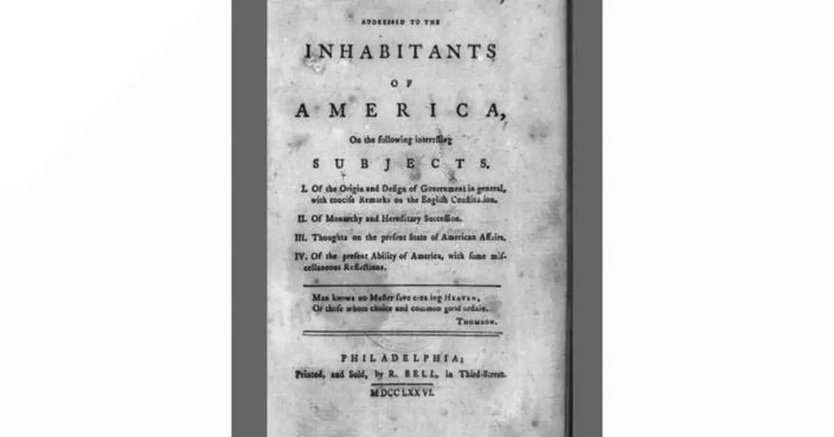 Supporters press for a DC memorial to Thomas Paine, whose writings helped fuel the Revolutionary War