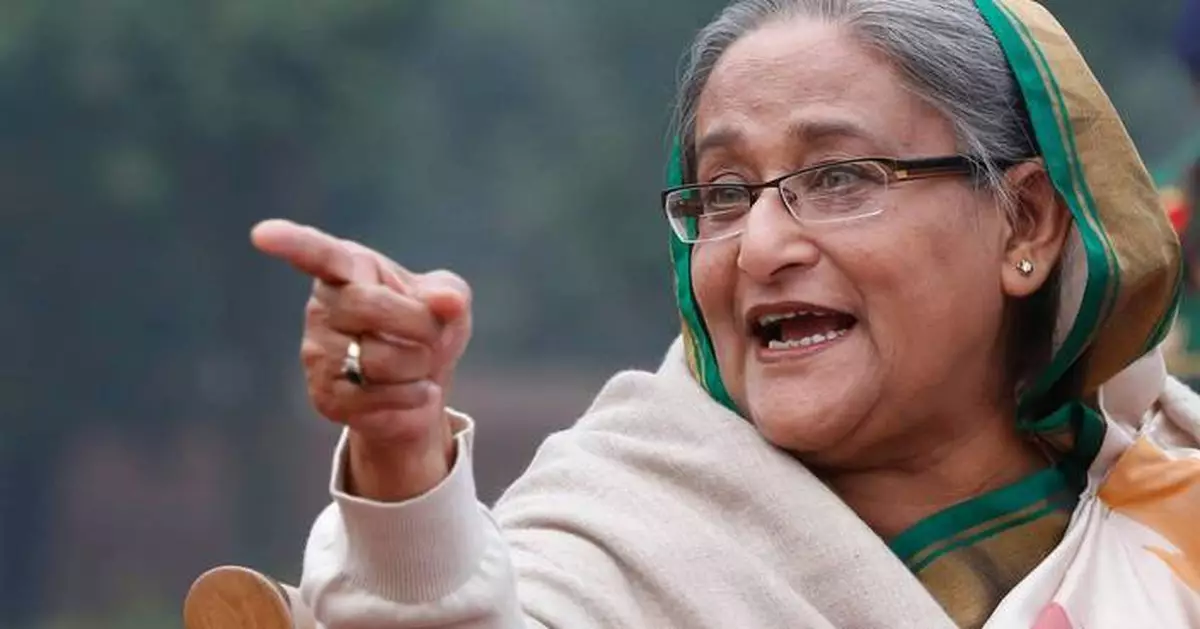 Bangladesh's ousted leader Hasina denounces the upcoming election from her exile in India