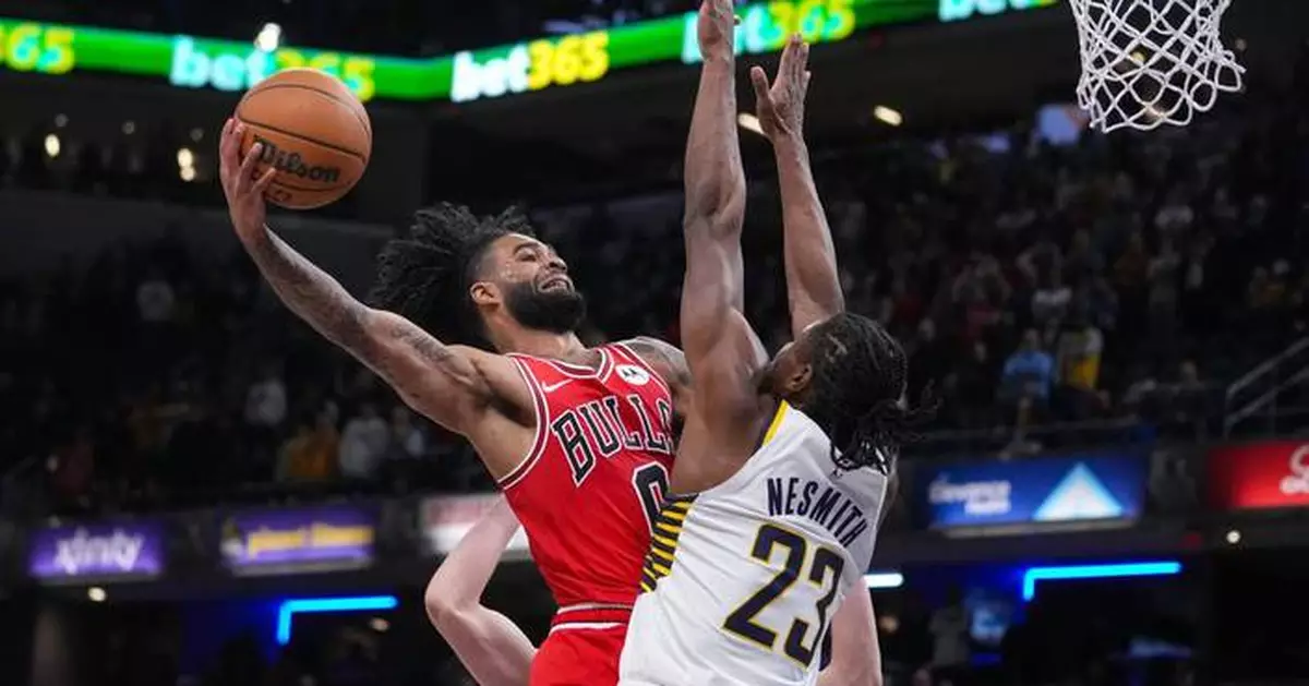 Aaron Nesmith makes go-ahead layup and game-saving block as Pacers rally past Bulls 113-110