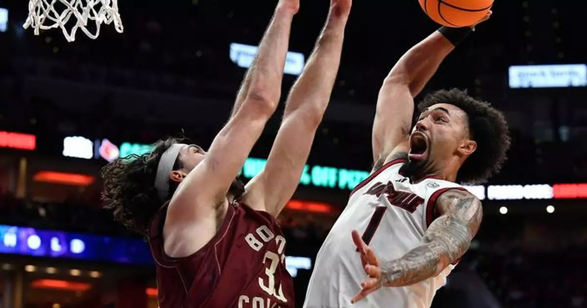 No. 20 Louisville beats Boston College 75-62 as ex-G League player London Johnson is made available