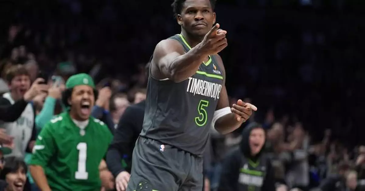 Wolves' Edwards saw Wembanyama switch on him and thought uh-oh, before blowing by him for the winner