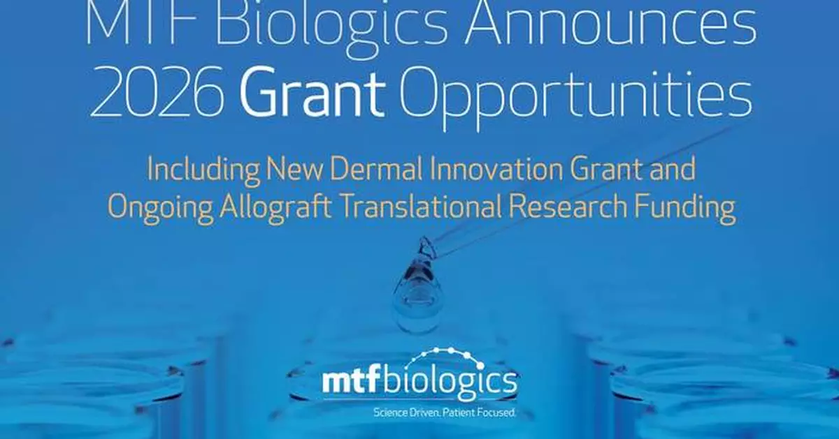 MTF Biologics Announces New Funding Opportunities For 2026