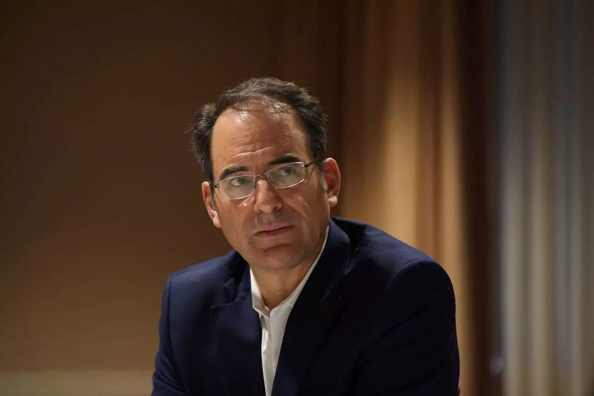 FILE - Colorado Attorney General Phil Weiser pauses during an interview with The Associated Press, Nov. 21, 2024, in Philadelphia. (AP Photo/Matt Slocum, File)