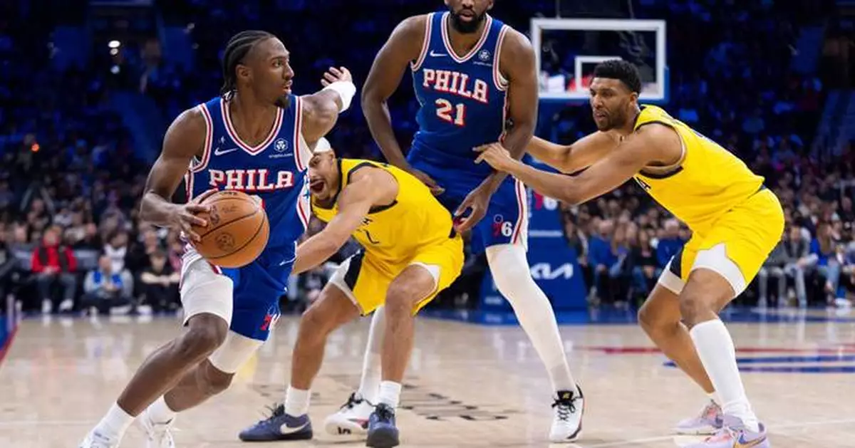 Tyrese Maxey celebrates 1st All-Star game starting nod with 29 points in 76ers' win over Pacers